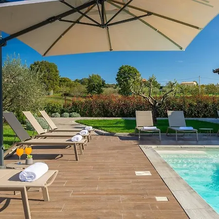 Villa Modern Grgo With Pool And Jacuzzi In Tinjan